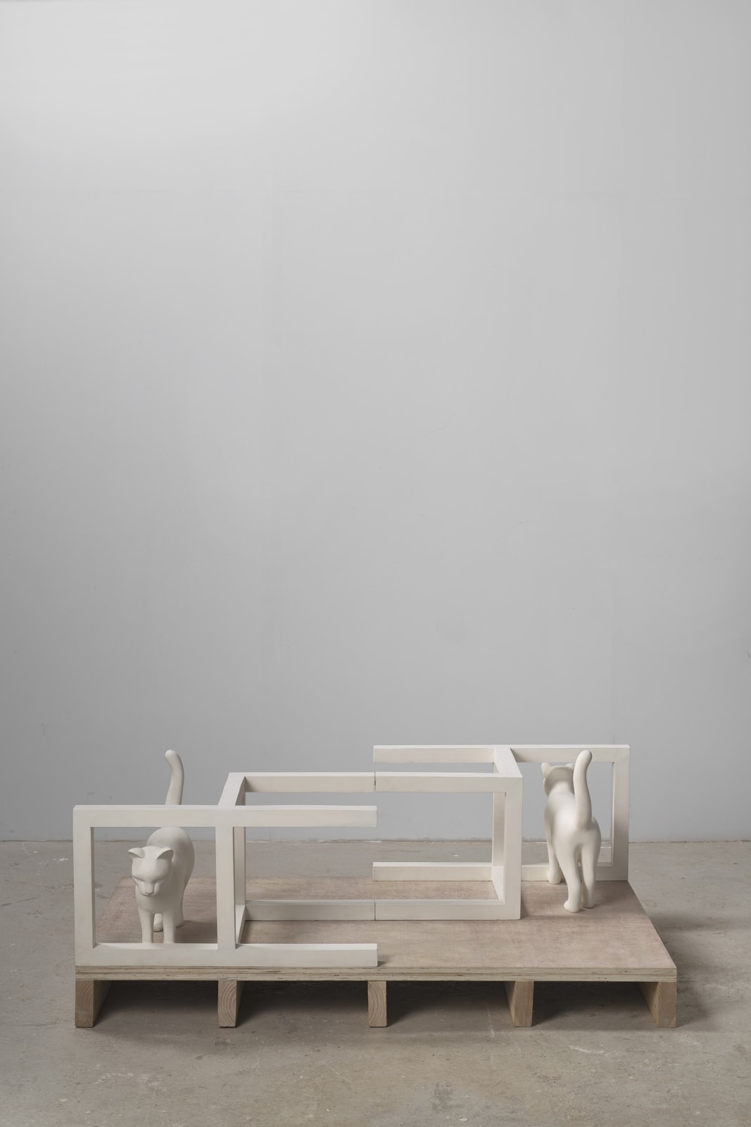 Kenny Hunter, Cats and Chairs, 2022