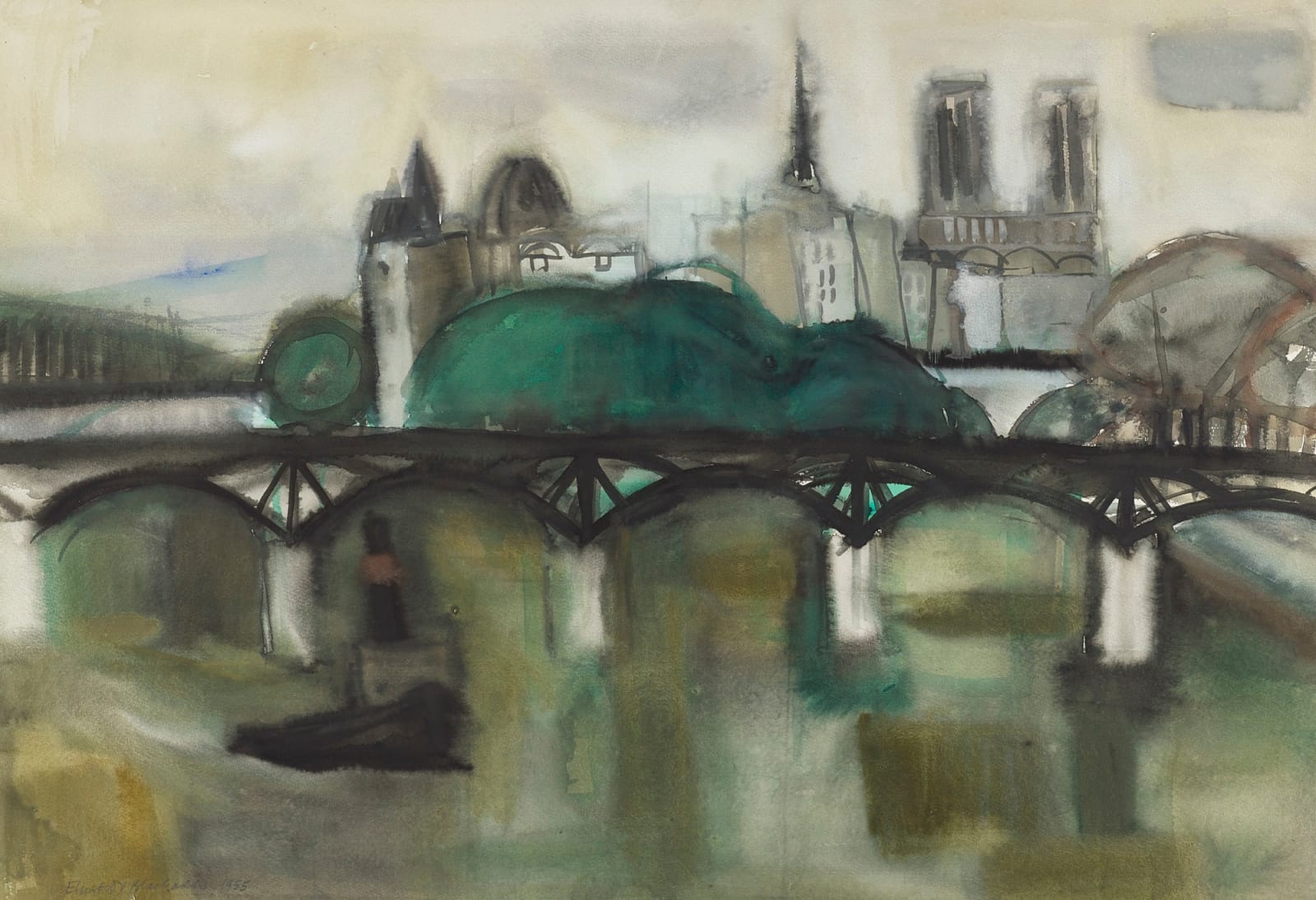 Dame Elizabeth Blackadder RSA, The Seine, 1955