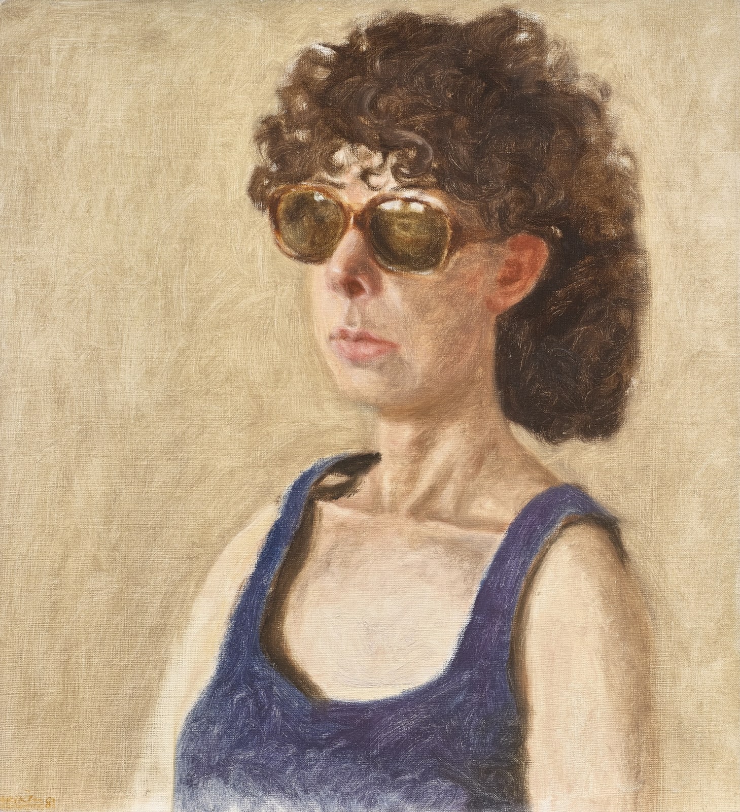 Avigdor Arikha, Anne with sunglasses, 1981