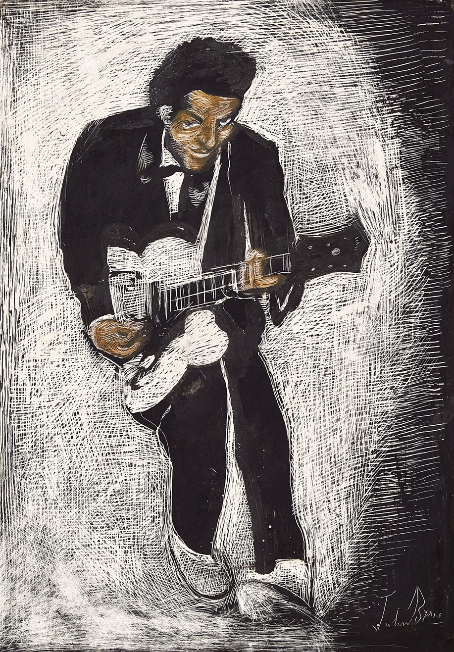 John Byrne RSA, Chuck Berry, 2019