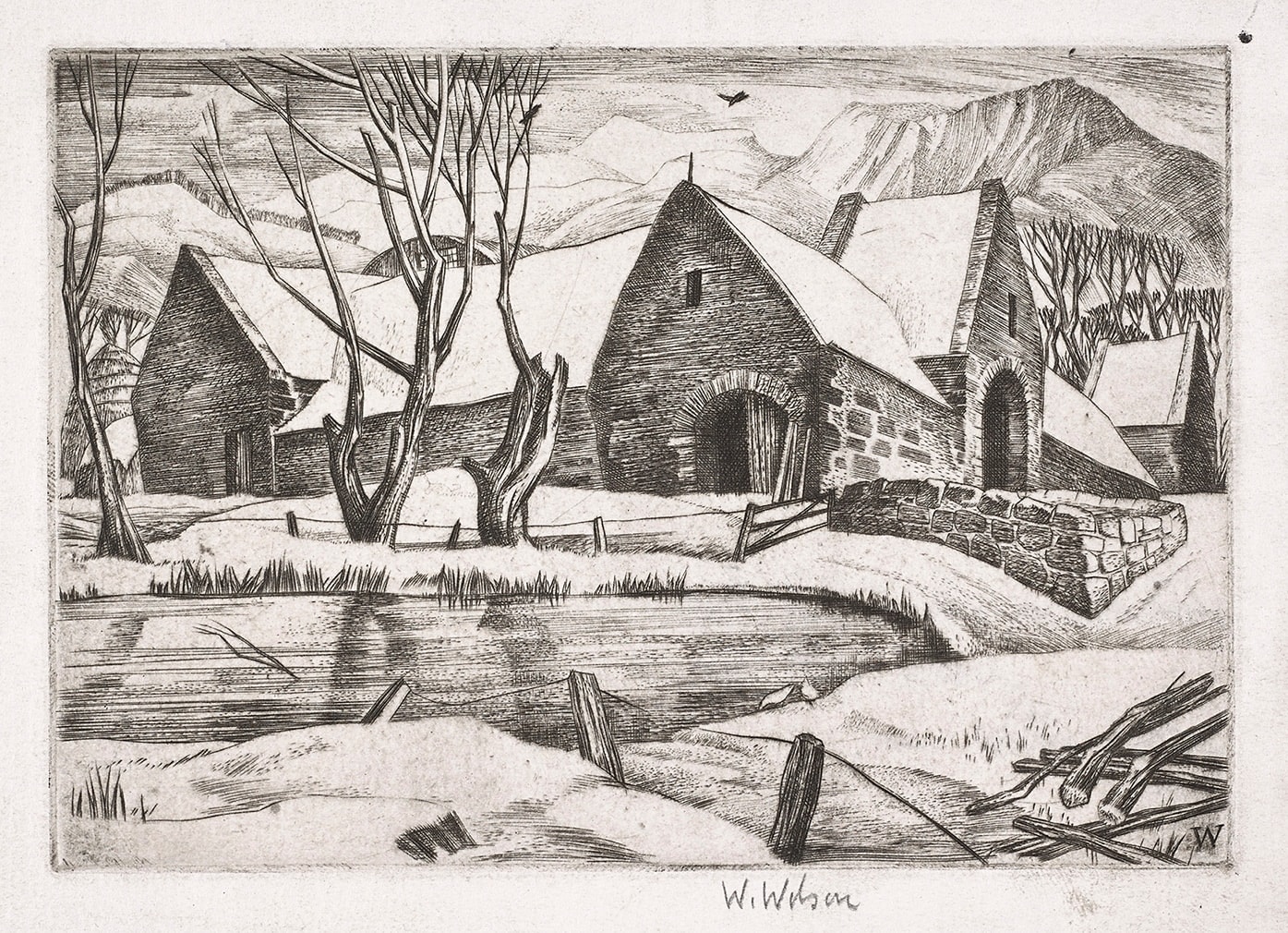 William Wilson RSA RSW, Swanston Farm, 1937