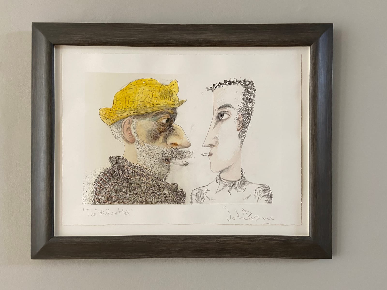 John Byrne RSA, The Yellow Hat, 2018