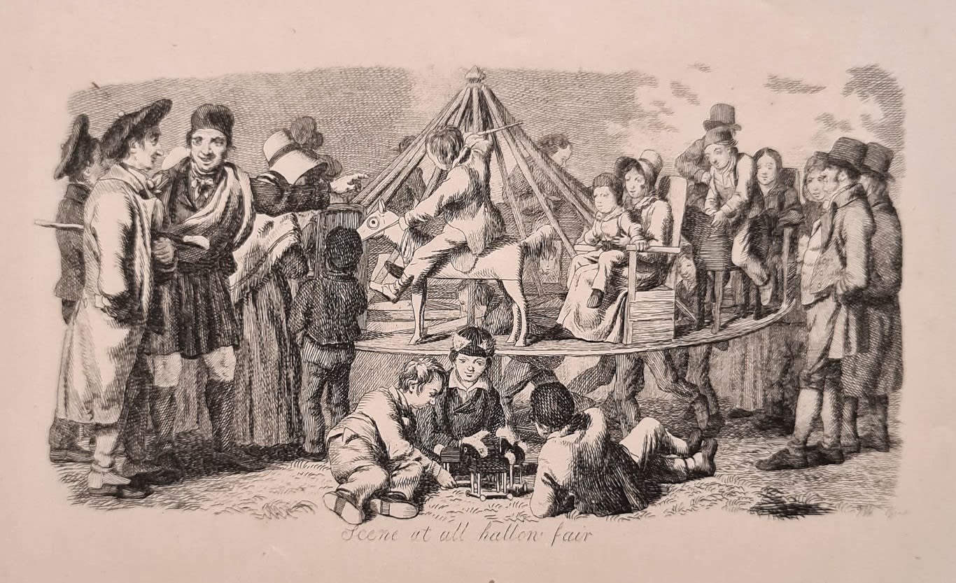 Walter Geikie RSA, Scene at All Hallow fair