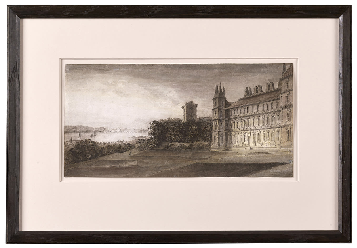 John Clerk of Eldin, The Abbey and Gardens of Culross, Fife, as seen from the South East
