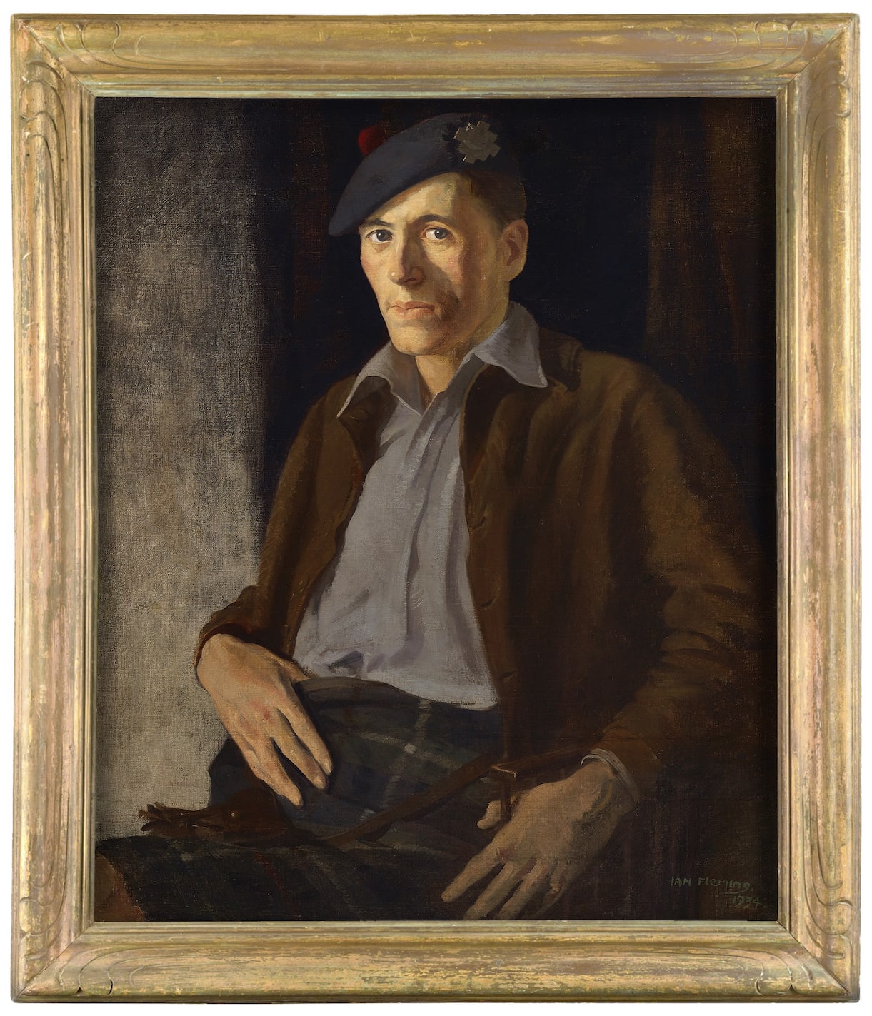 Ian Fleming RSA RSW, Portrait of a Glasgow Highlander, 1934