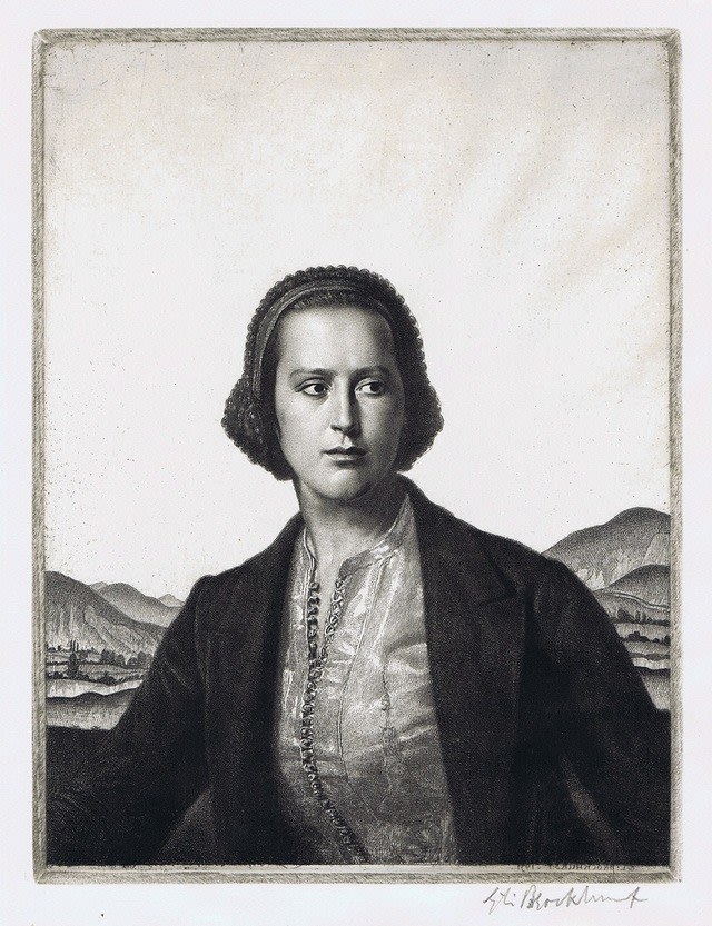 Gerald Leslie Brockhurst RA, Young Womanhood, 1931
