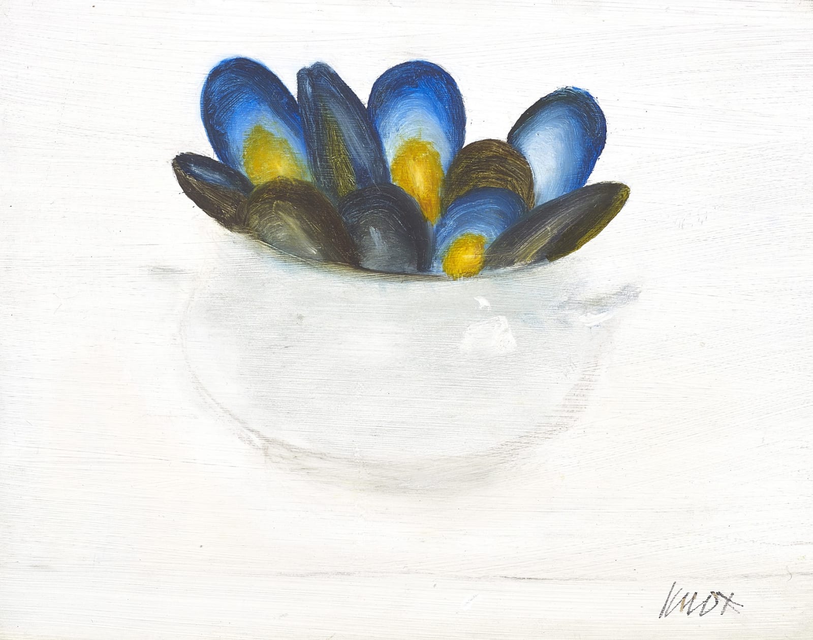 Jack Knox RSA RSW, Bowl of mussels, 1994