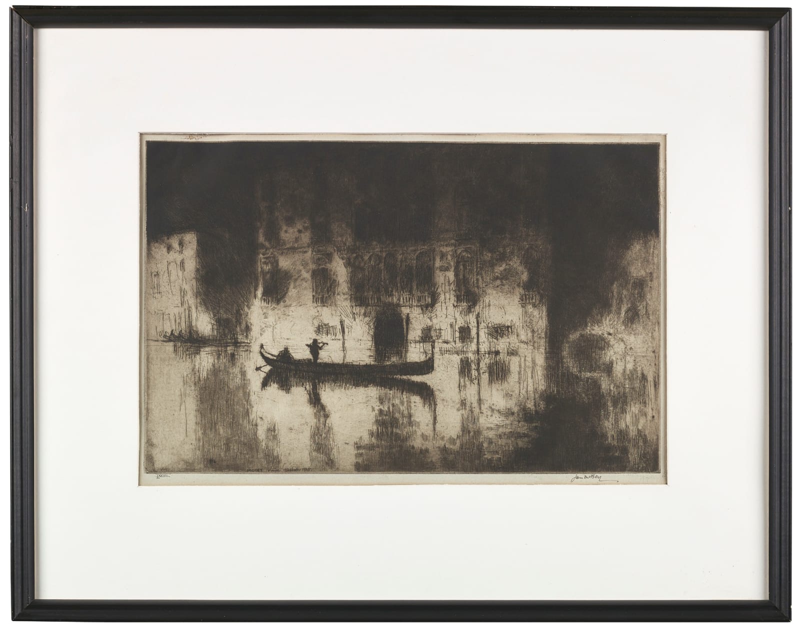James McBey, Venetian Night, 1930