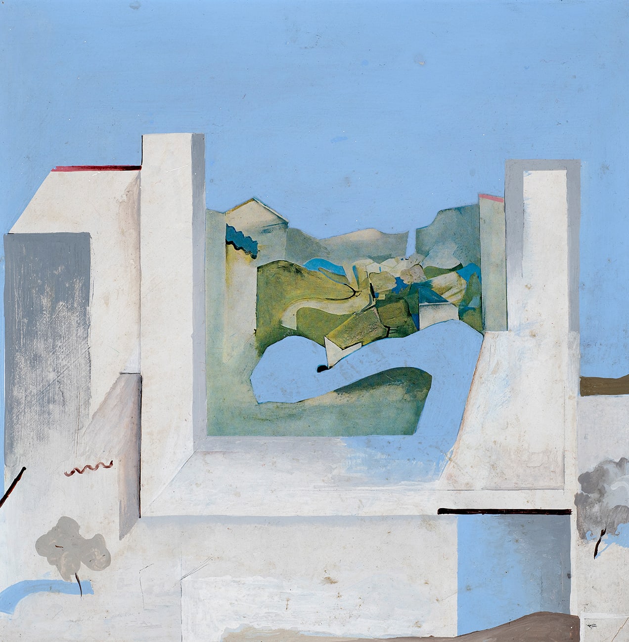 Anthony Whishaw RA, Blue Road Northwards III Variations, 1968-9