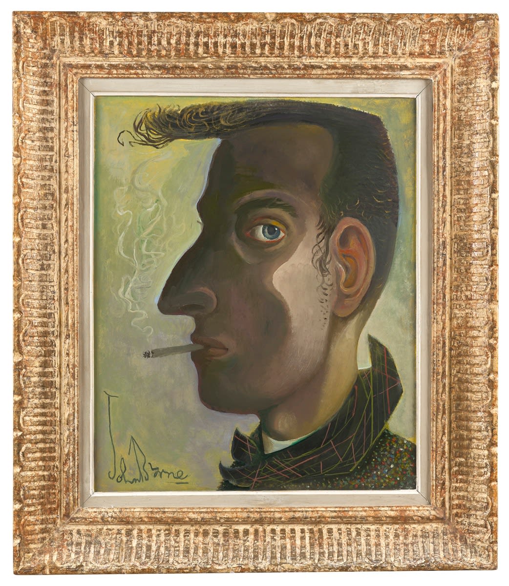 John Byrne RSA, Young Guy with Flat Top, 2017