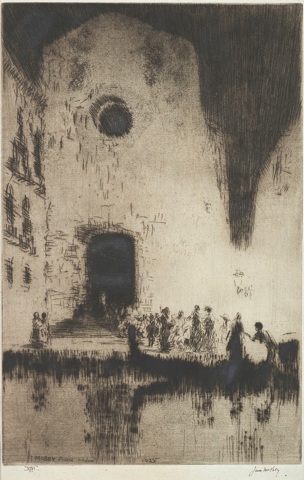James McBey, Santa Maria Della Fava, 1926