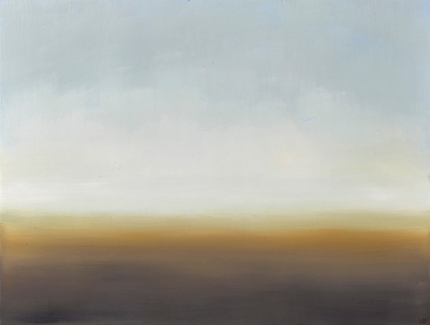 Victoria Orr Ewing, Misty light between the mountains and the sea, South Uist, 2019