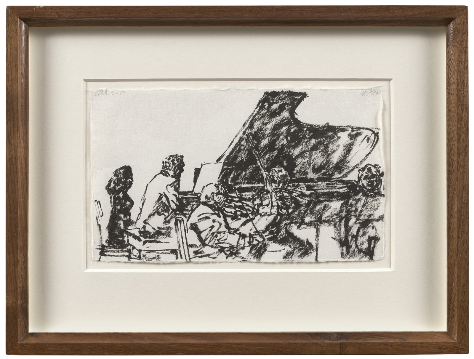 Avigdor Arikha, Concert à Evian, 1997
