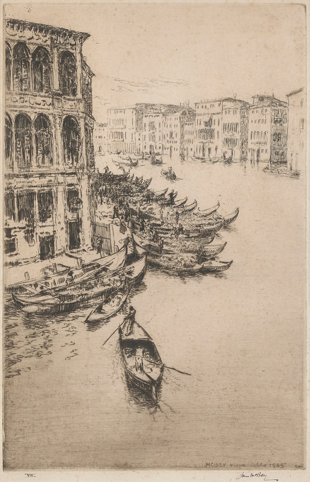 James McBey, Palazzo dei Camerlenghi, 1926