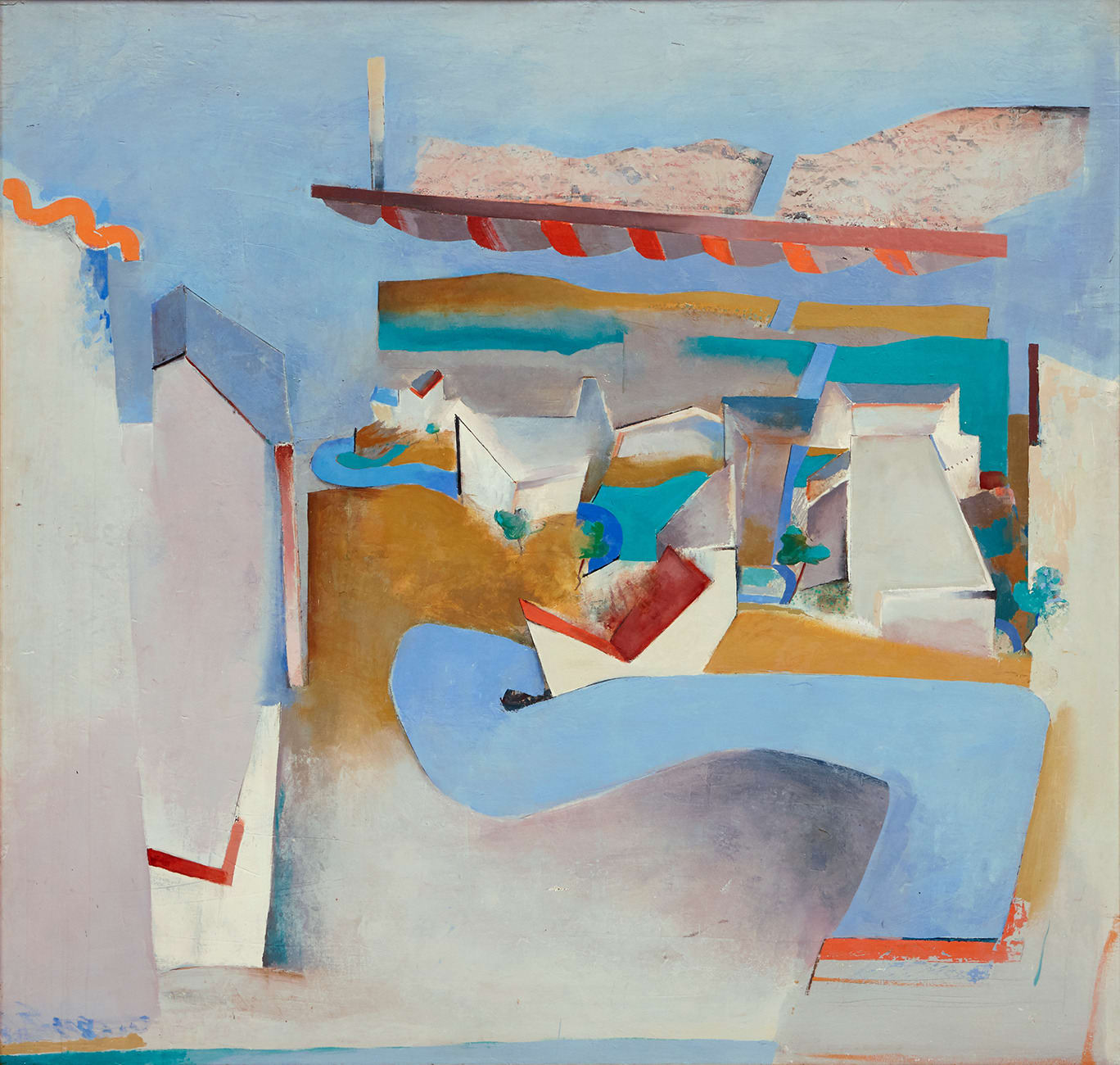 Anthony Whishaw RA, Blue Road Northwards II, 1967
