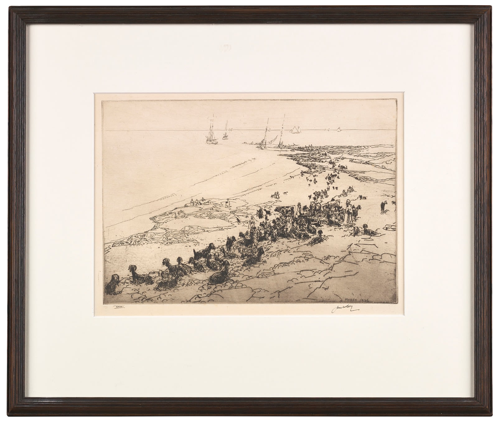 James McBey, Phoenician Coast, 1935