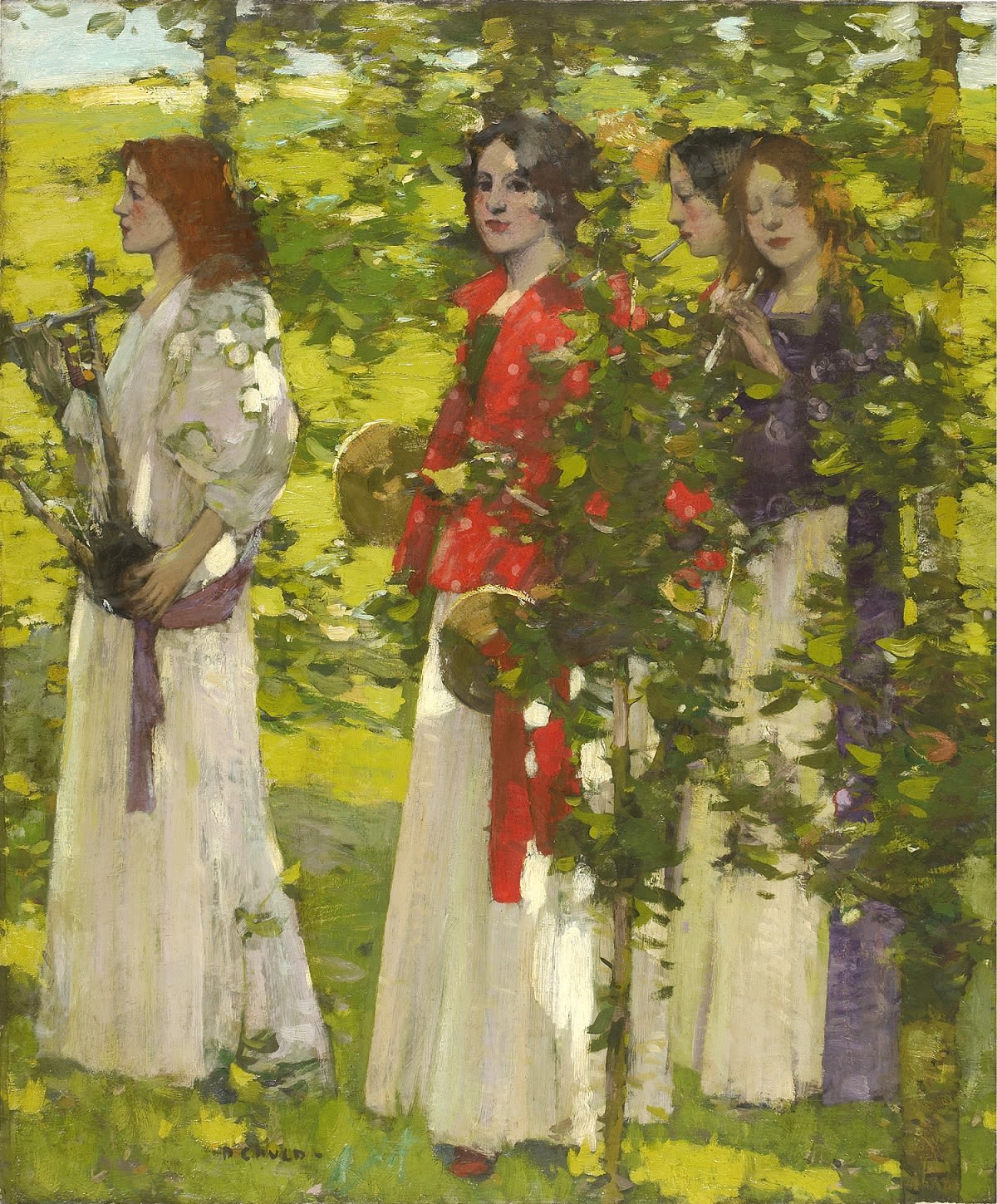 David Gauld RSA, The Procession of St Agnes