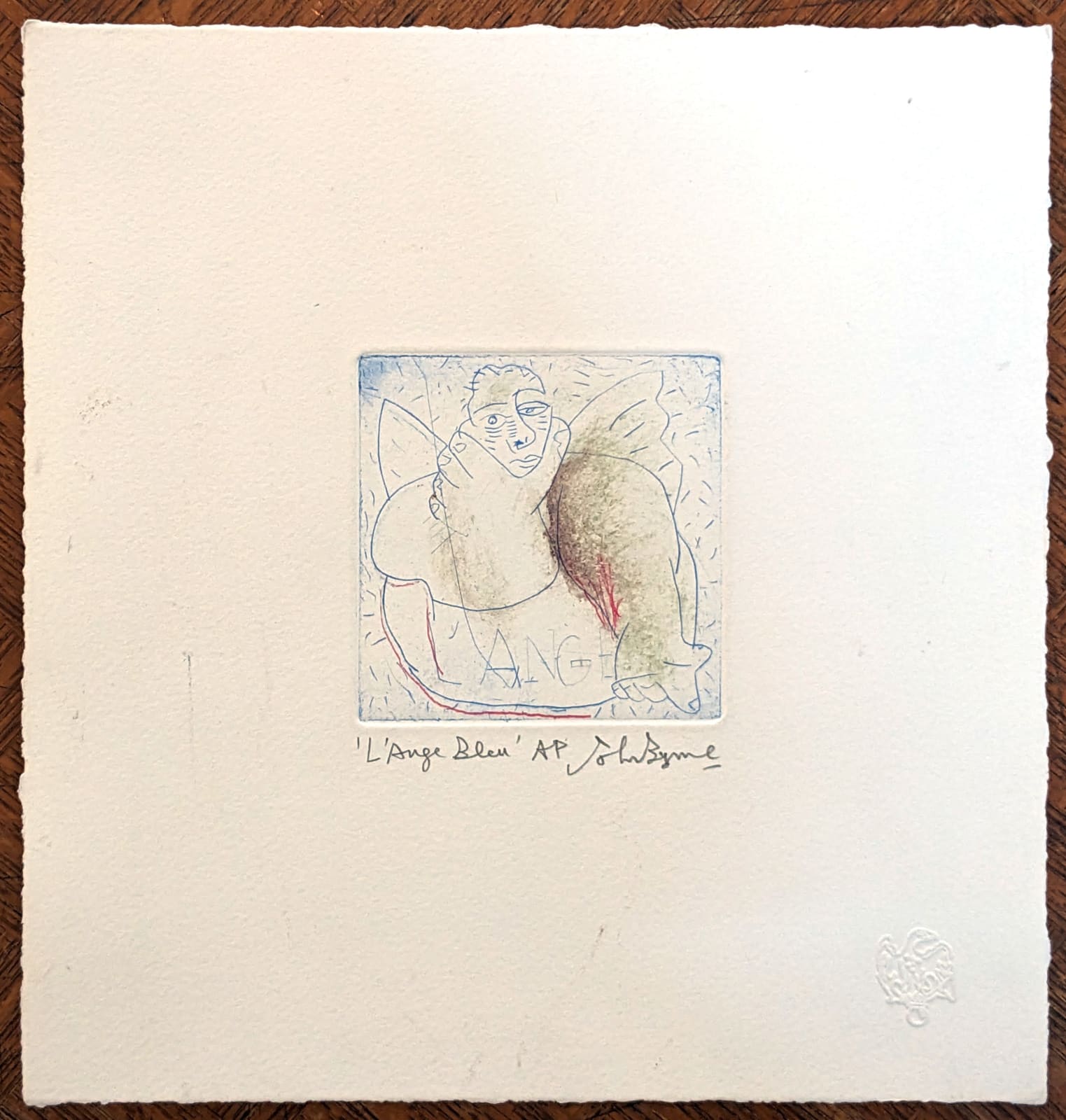 John Byrne RSA, L'Ange Bleu, 2012