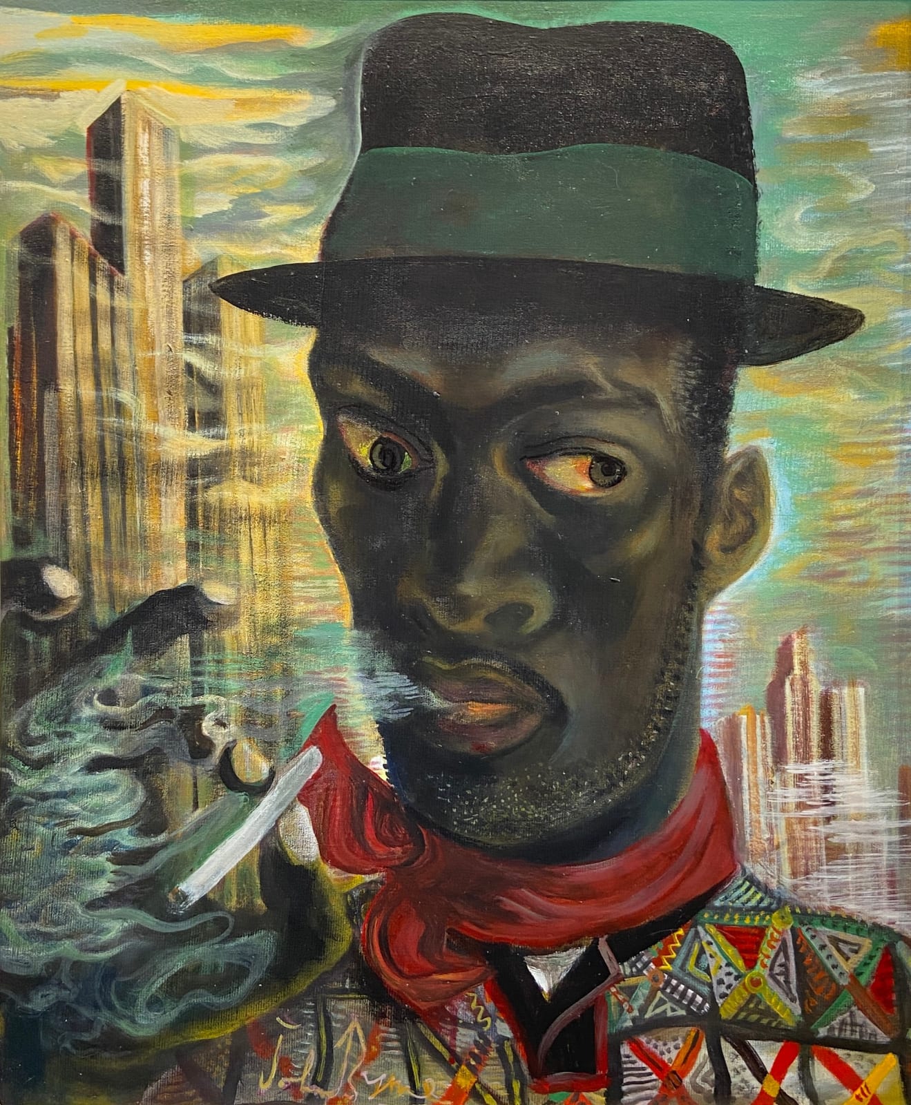 John Byrne RSA, The Stranger, 2017