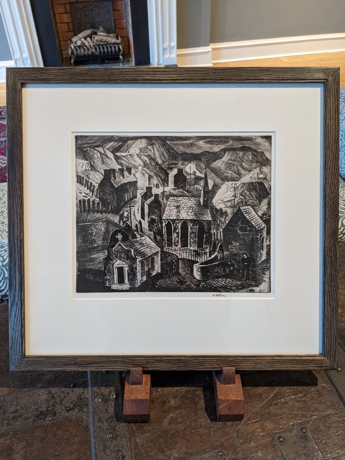 William Wilson RSA RSW, Welsh Village, c.1940