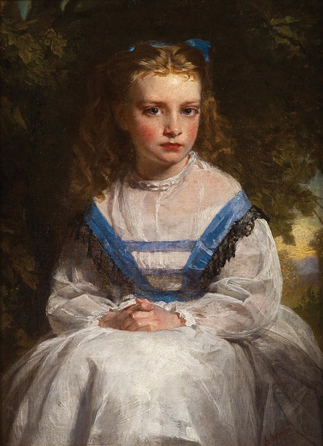 Alexander Johnston, Girl in blue ribbons