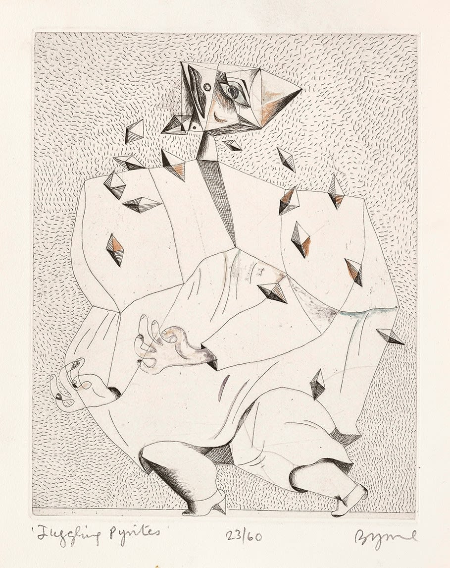 John Byrne RSA, Juggling Pyrites 23/60
