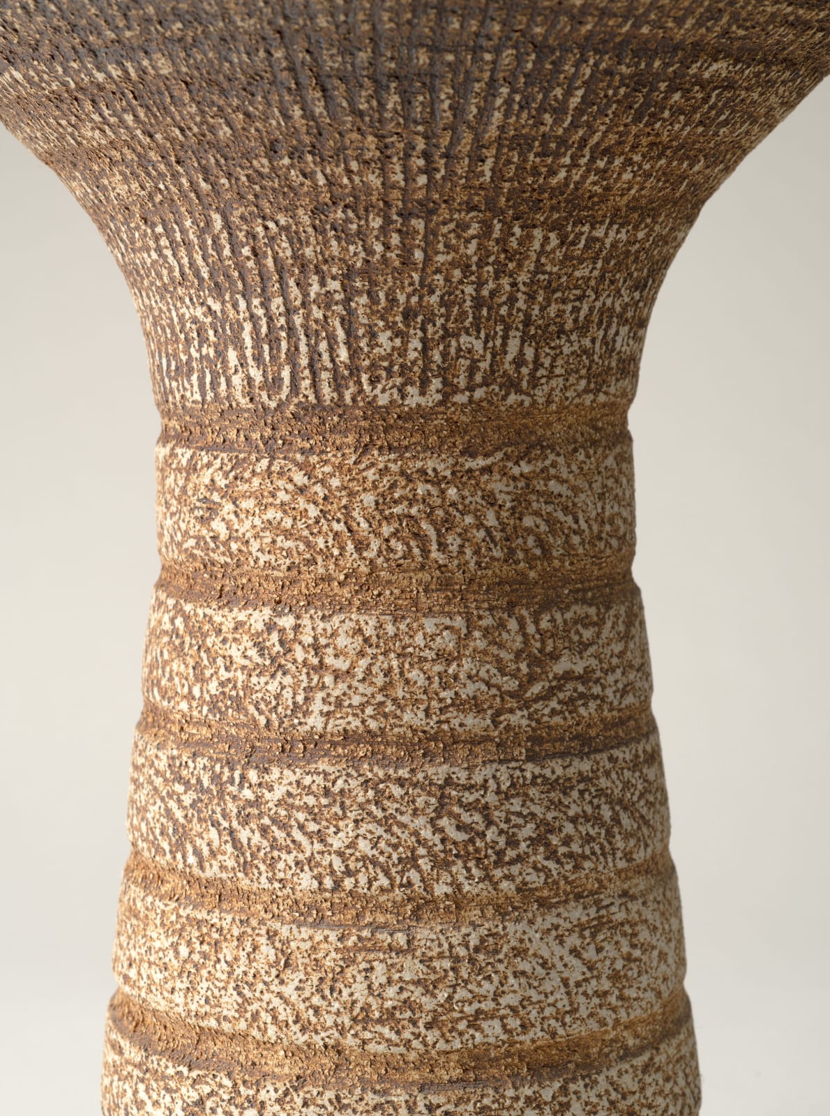 Waistel Cooper, Tall trumpet vase, late 1960s-1970