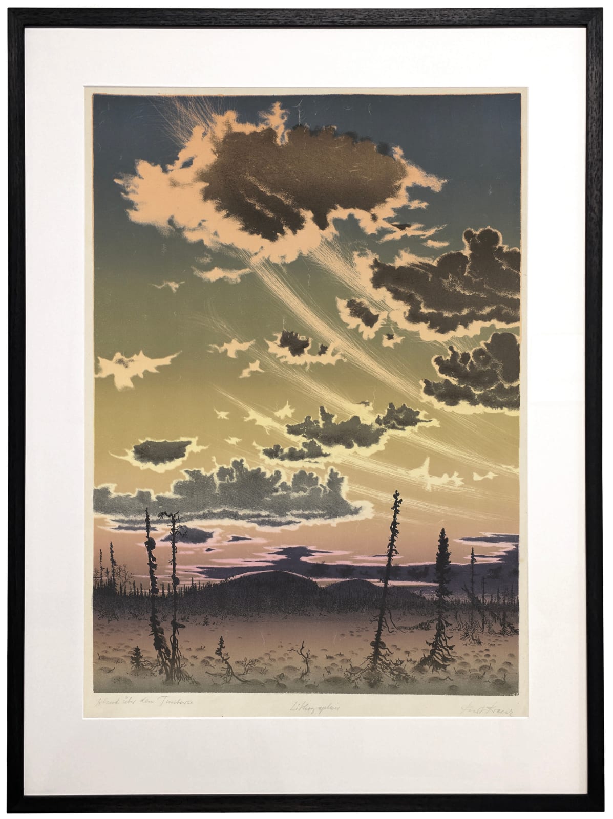 Kurt Kranz, Abend über den Tunturi, c.1945