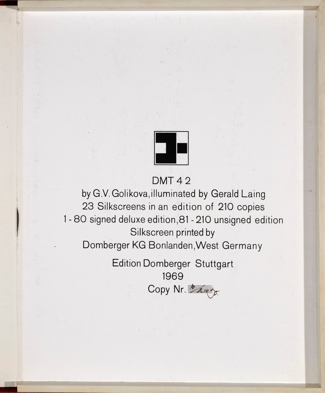 Gerald Laing, DMT 42, 1969