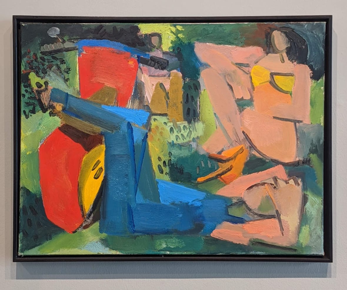 Peter de Francia, Two figures and a vespa, 1976