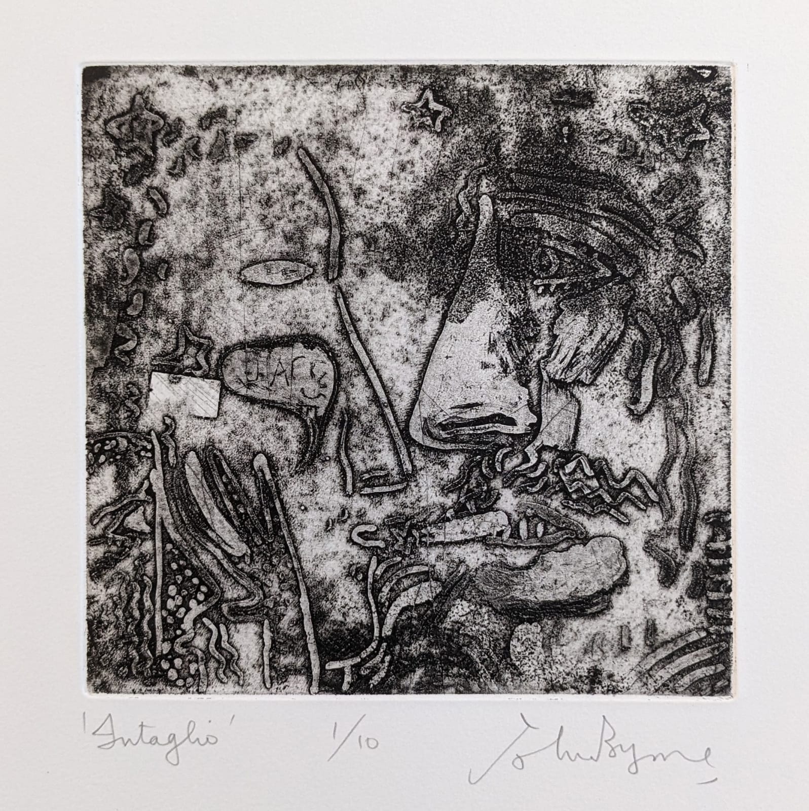 John Byrne RSA, Intaglio, 2012