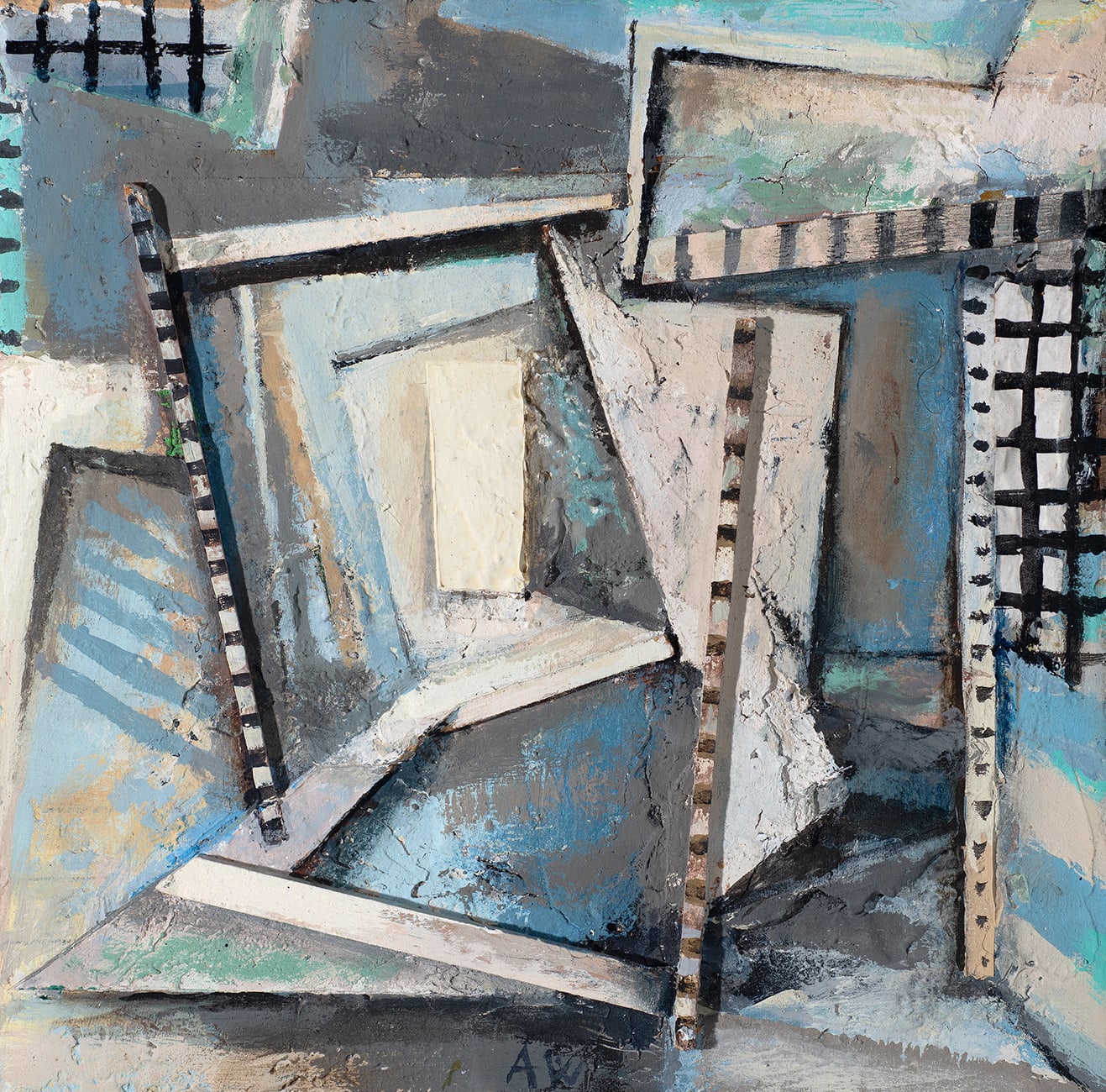 Anthony Whishaw RA, Blue Interior With Window, 1991-2