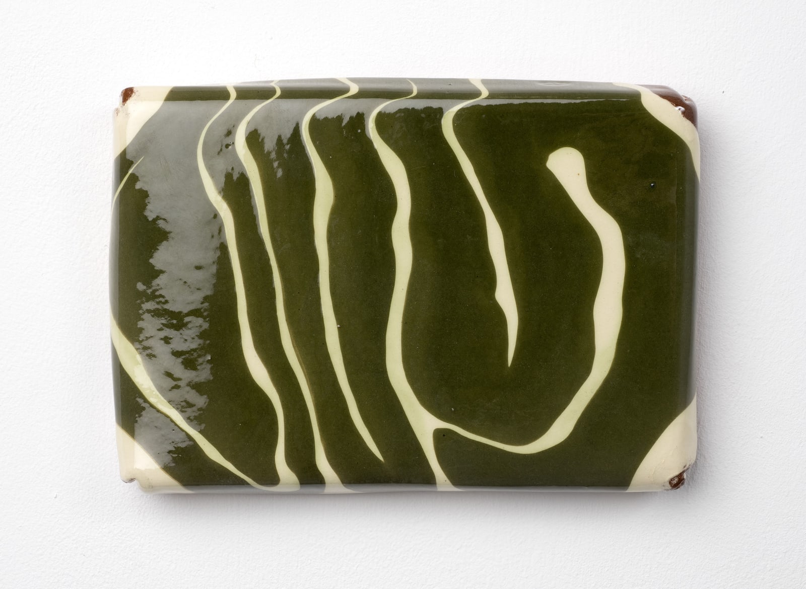 Nicola Tassie, Trailing - Green on White, 2021