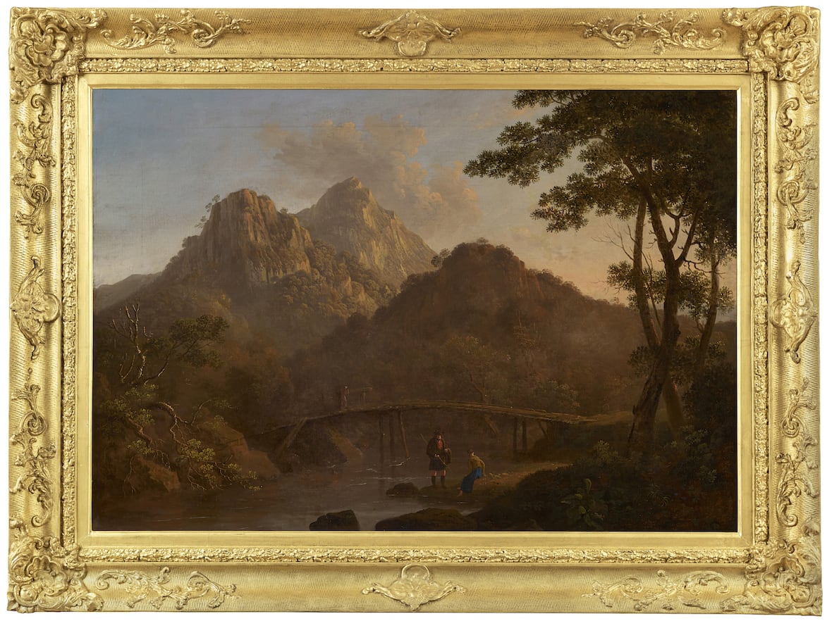John Knox, Mountains and wooden bridge in the Trossachs