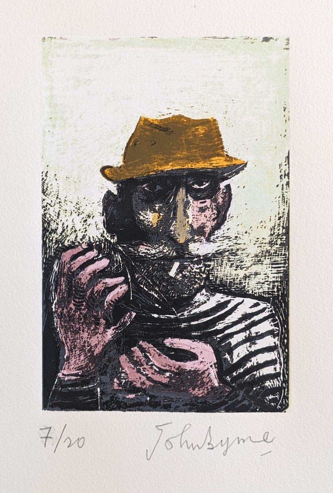 John Byrne RSA, Moustachio, 2020