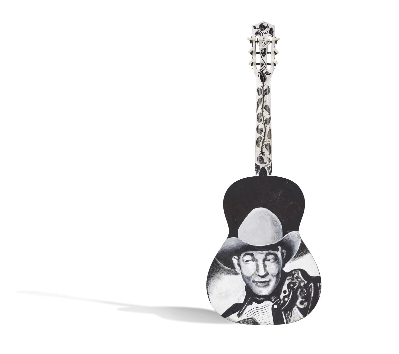 John Byrne RSA, 'Your Cheatin' Heart', hand painted guitar