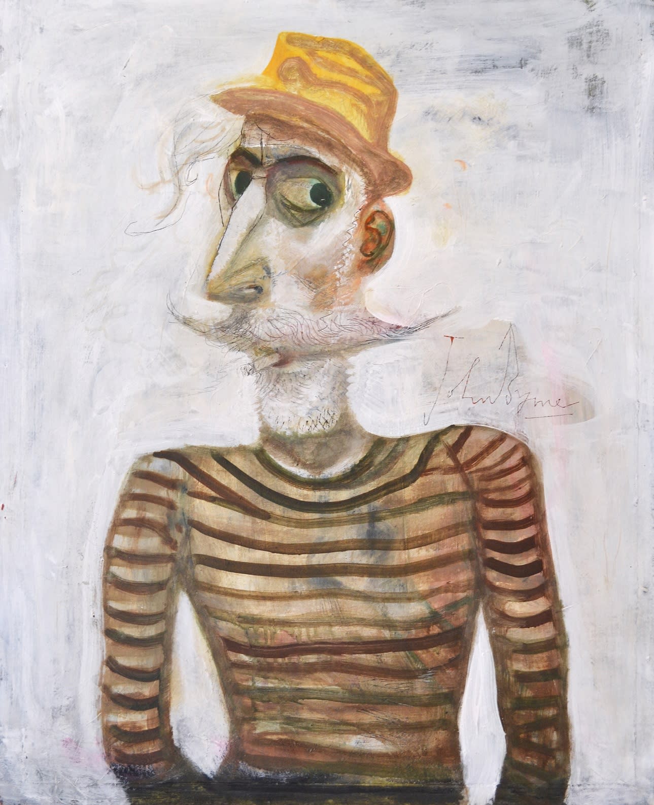 John Byrne RSA, Yellow Hat from Clifden, Connemara, 2020
