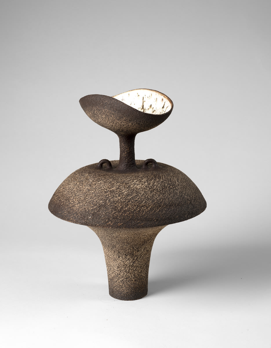 Waistel Cooper, Sculptural dual-form vase, 1960s