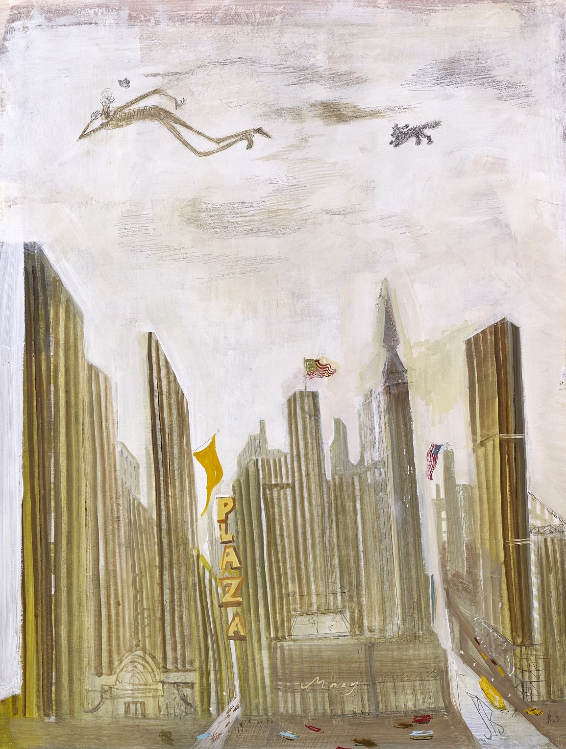 John Byrne RSA, Weekend in Manhattan, 2020