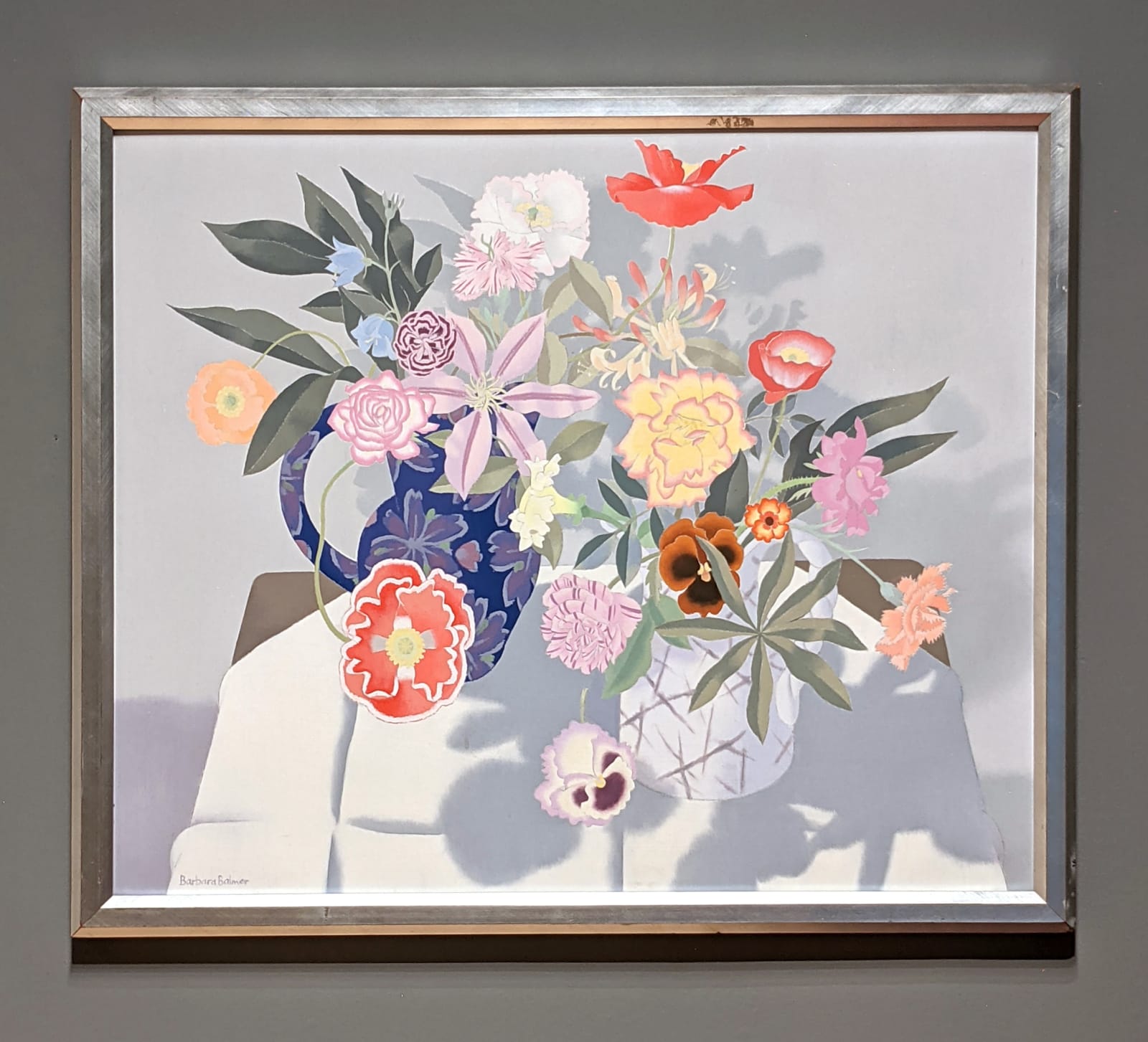 Barbara Balmer RSA RSW, Flowers Posing