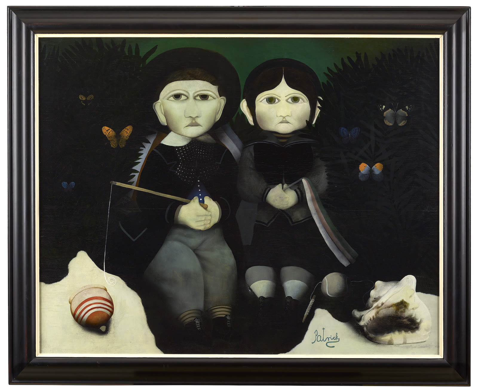 John Byrne RSA, Two Children, 1968
