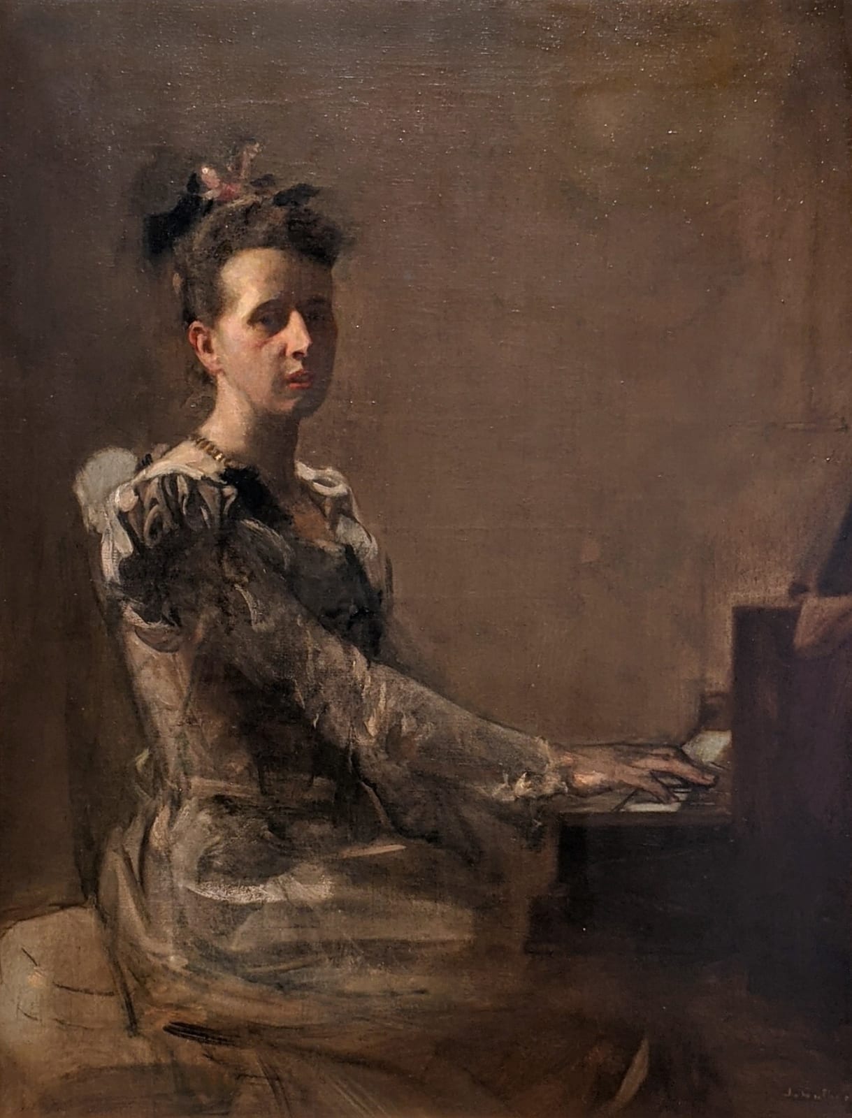 Sir James Guthrie HRA PRSA HRSW, Portrait of Miss Isabella H. Gardiner, 1899