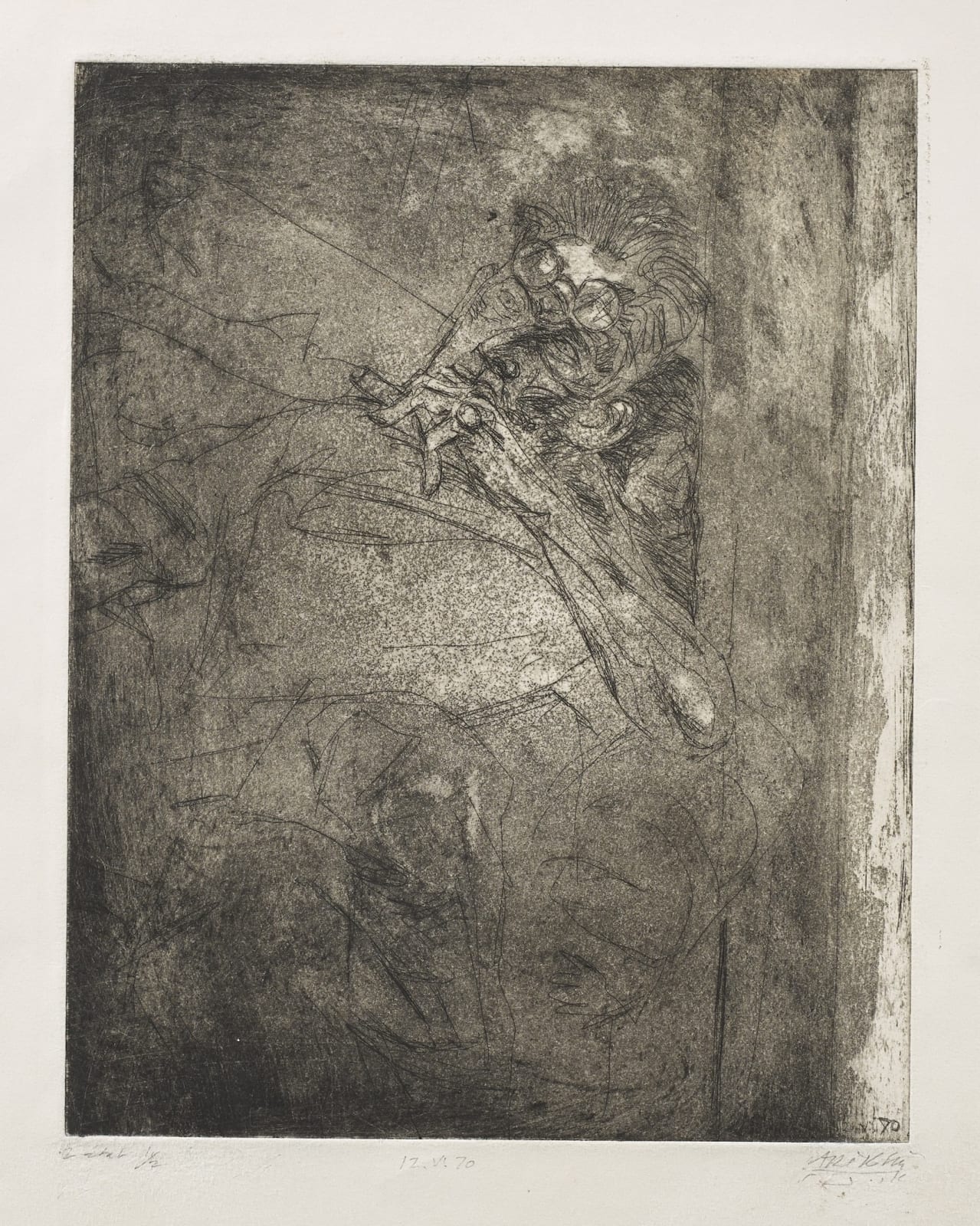 Avigdor Arikha, Samuel Beckett, 1970