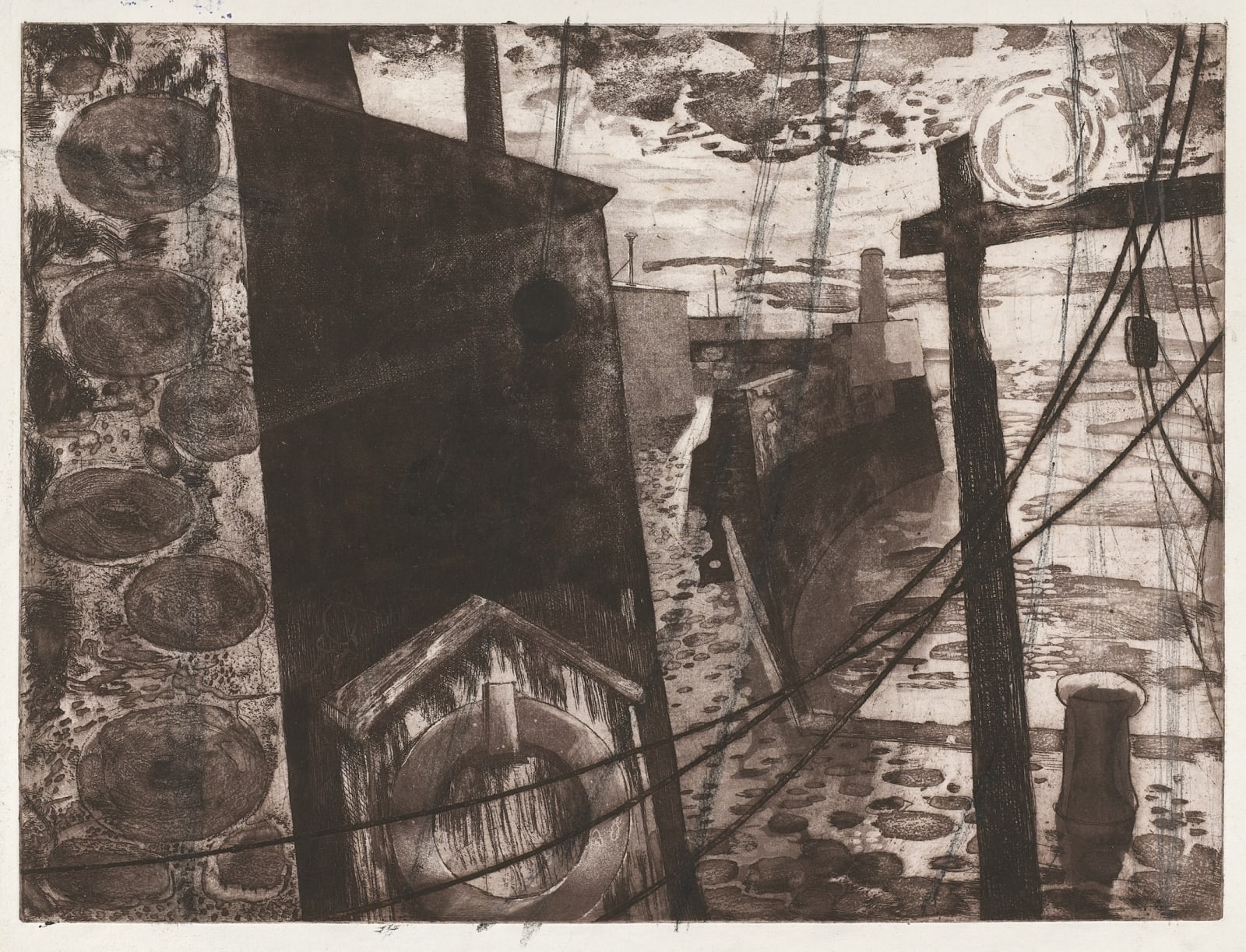 Ian Fleming RSA RSW, Sunrise Harbour, 1969