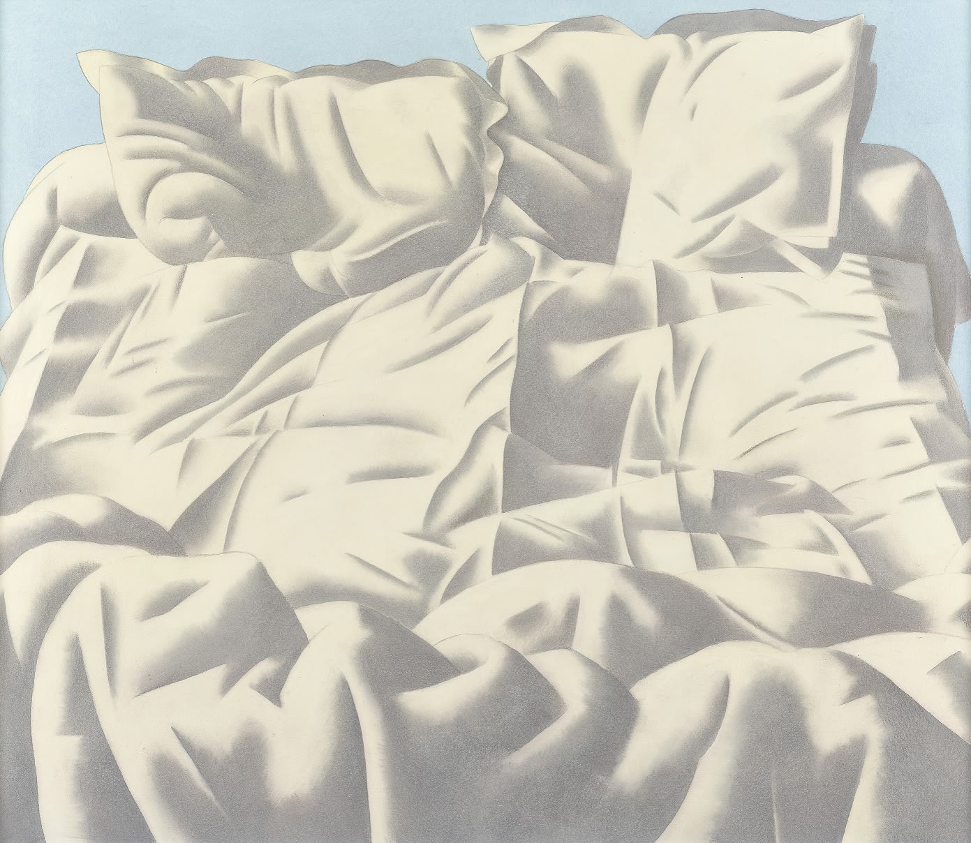 Barbara Balmer RSA RSW, Triptych Bedscapes, Imprint II, 1992