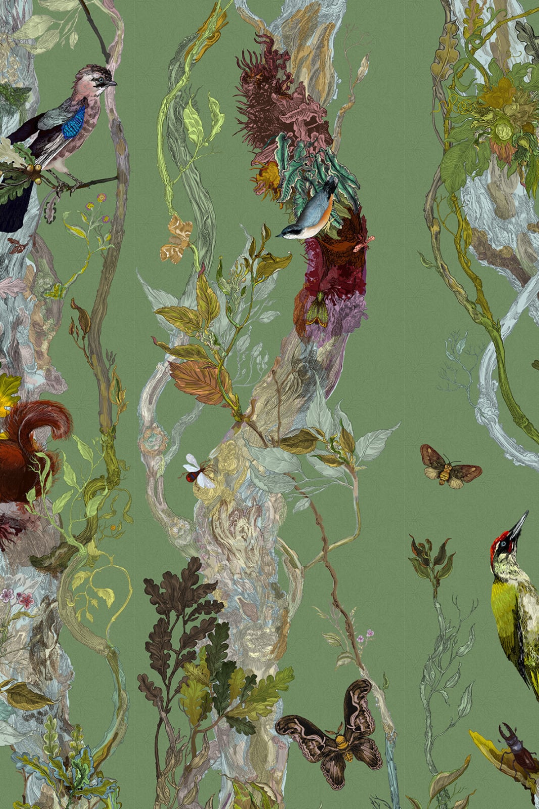 Timorous Beasties, Indie Wood wallpaper