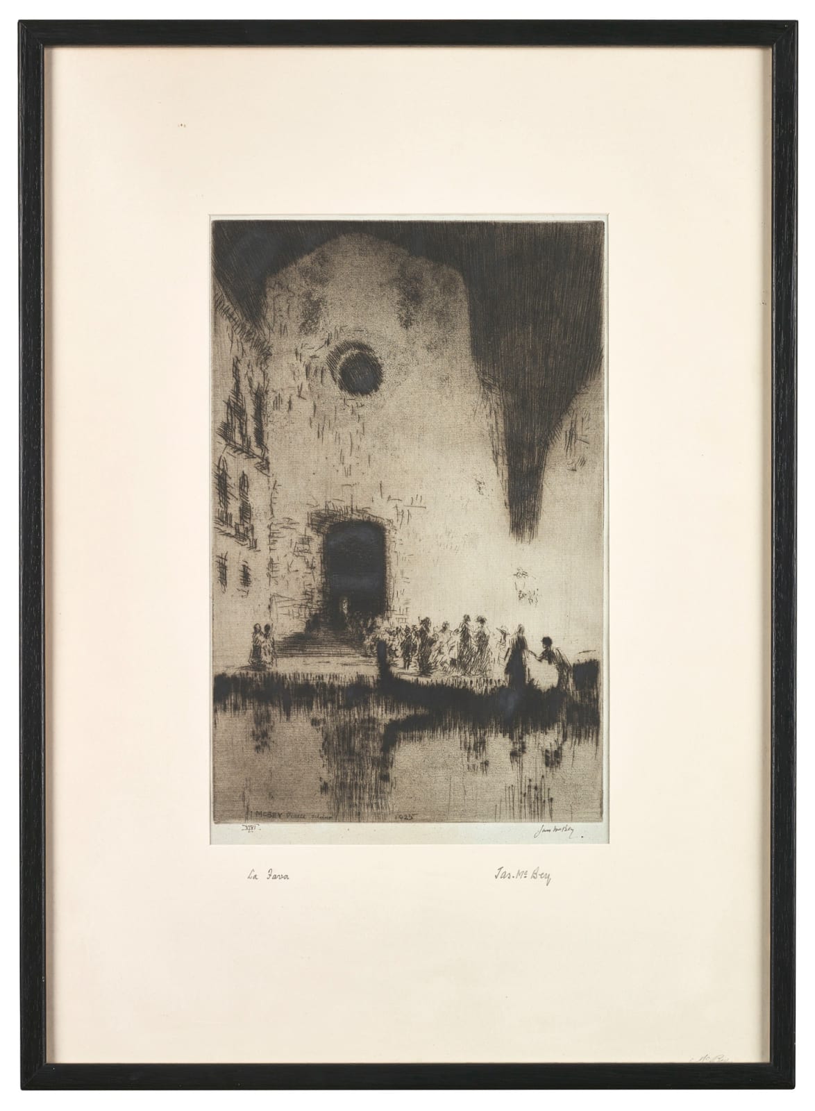 James McBey, Santa Maria Della Fava, 1926