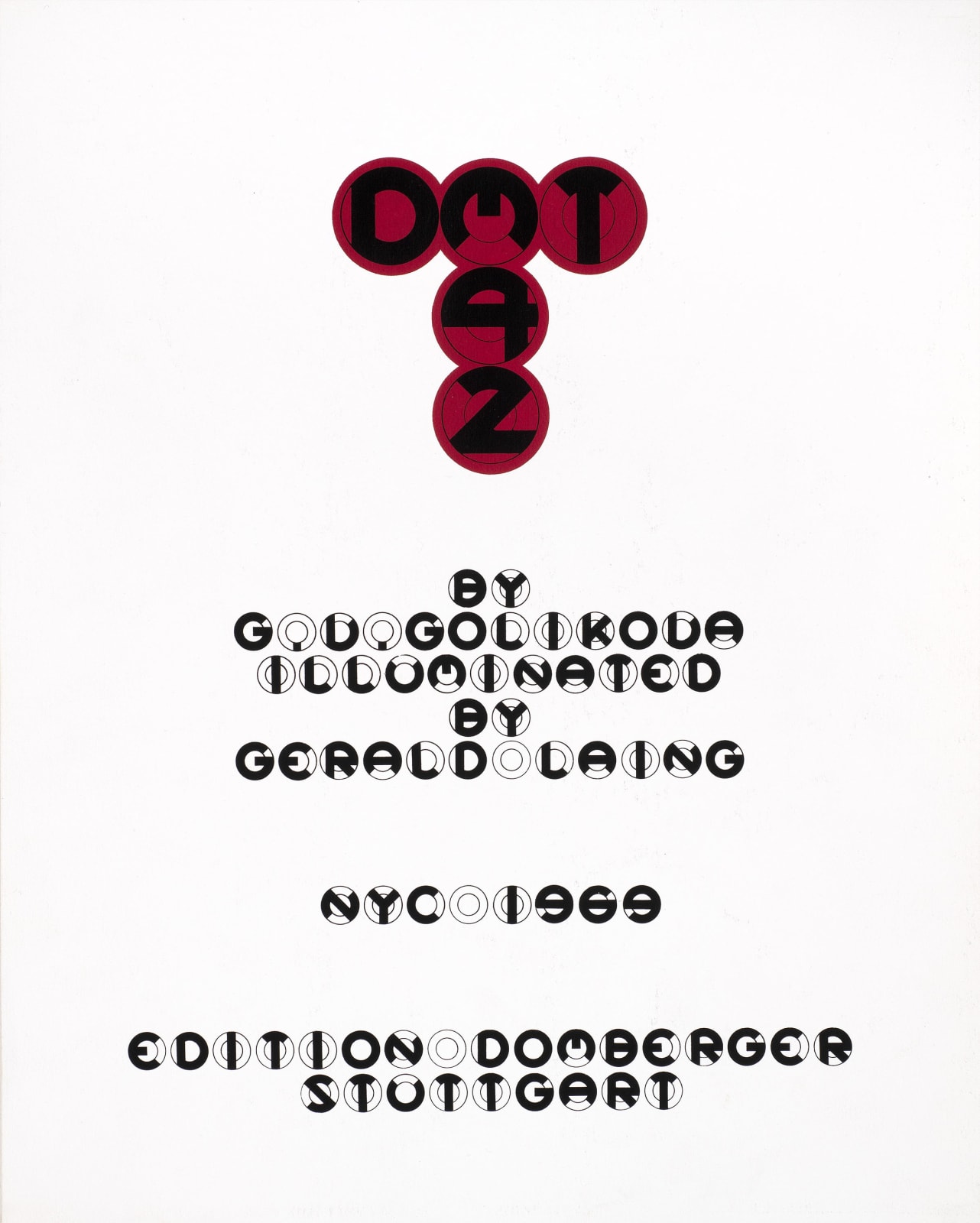 Gerald Laing, DMT 42, 1969
