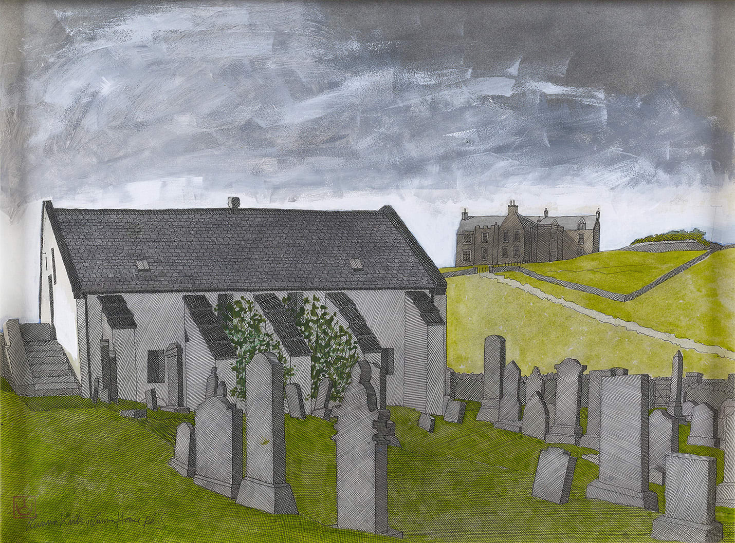 Ron Sandford, Lunna Kirk and Lunna House