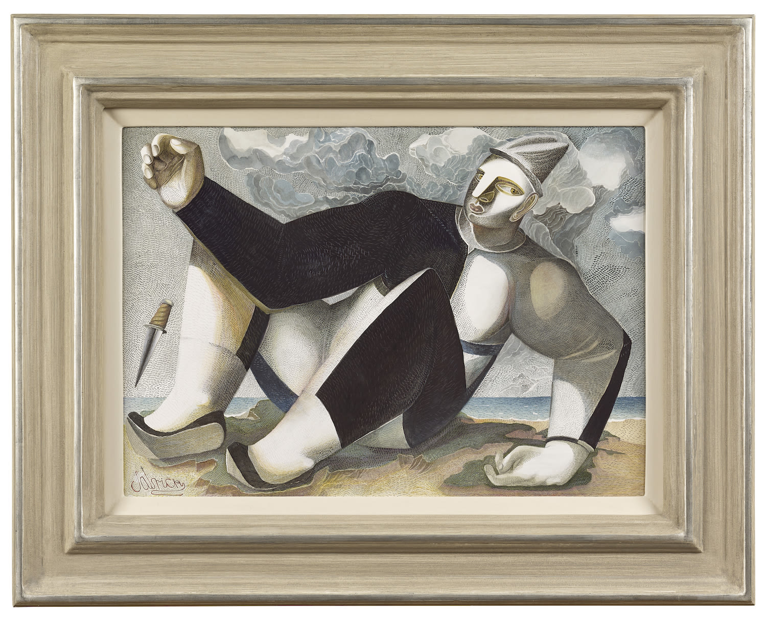 John Byrne RSA, An Unsolved Crime, 1997